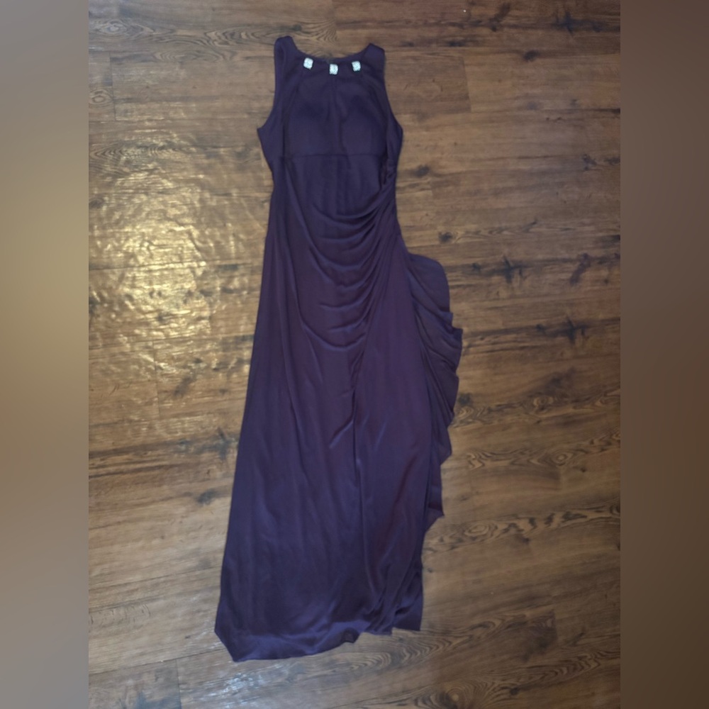 Betsy & Adam Deep Purple Maxi Dress